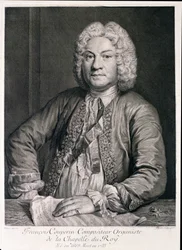 François Couperin (1668-1733) grabado por Flipart